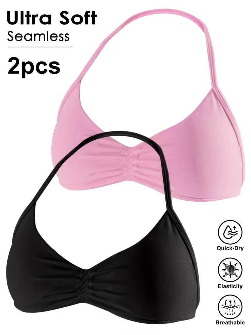Underwire Bra Padded - Lot de 2 débardeurs de sport
